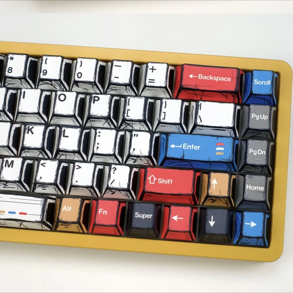 Teclas de teclado mecánico PBT con forma de cereza, 130 teclas, compatibles con teclado para juegos MX - imagen 5