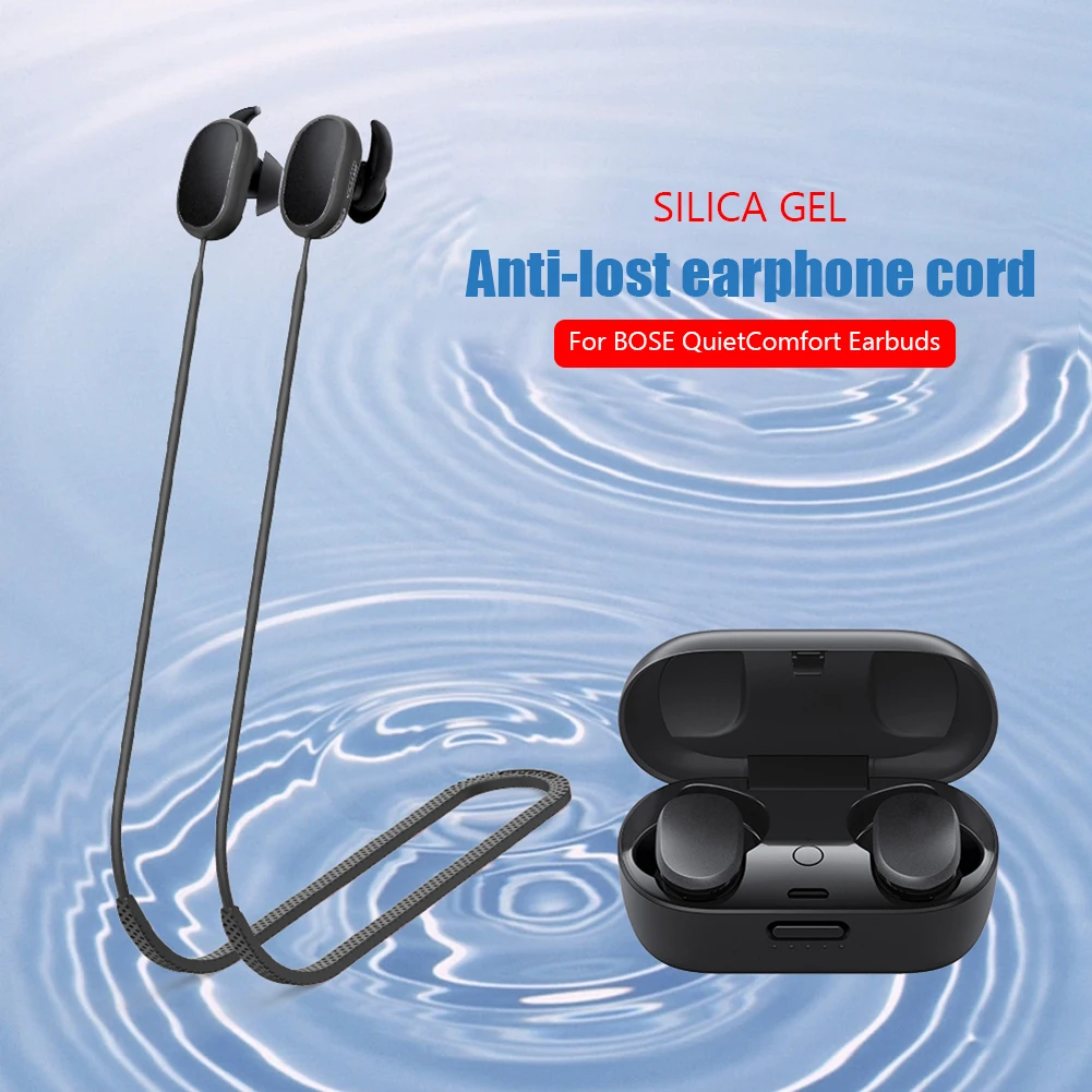 Correa de silicona antipérdida para auriculares, cordón colgante para el cuello, QuietComfort para BOSE, Bluetooth - imagen 4