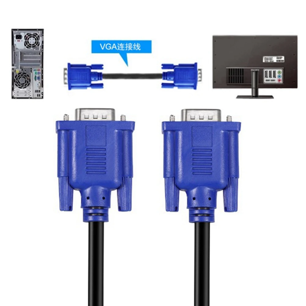 Cable VGA, cable de monitor, cable de vídeo, cable de conexión de TV de computadora, PARA proyector, cable VGA, 0,5 m, 1,5 m, 3m, 5m, 10m - imagen 3