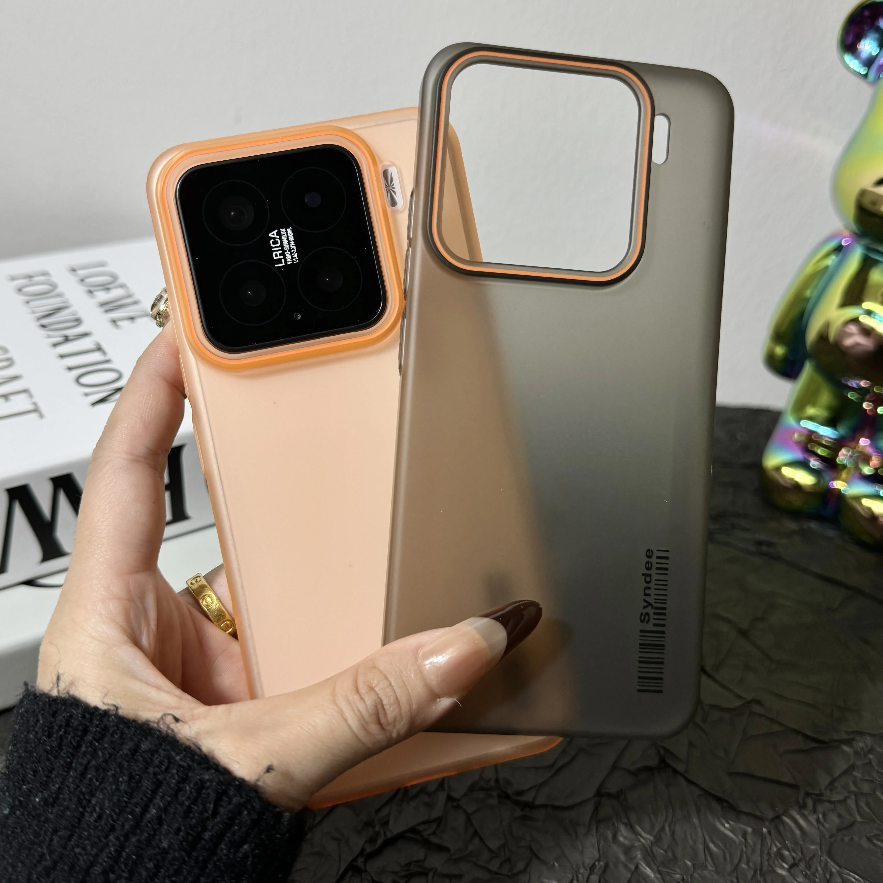 Funda de teléfono translúcida dura delgada mate para Xiaomi 15 14 13 Pro Redmi K80 K70 Turbo 4 sensación Ultra de piel Funda de plástico fina - imagen 3