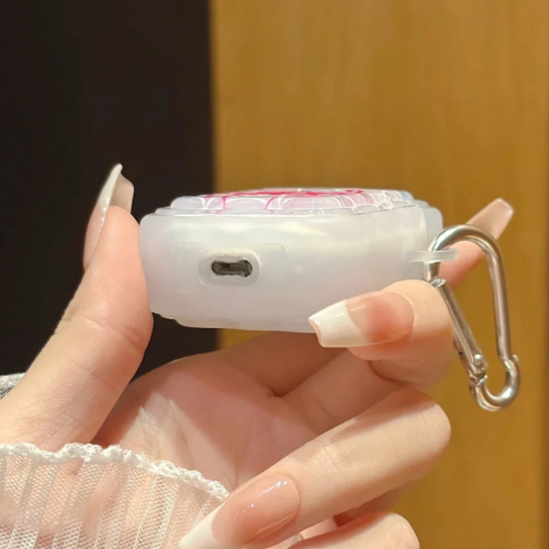 Funda Red Spider Airpod Pro2 para hombre, funda para auriculares negra y rosa roja para AirPods 2 3 Pro, funda de segunda generación, regalo para amigos - imagen 4