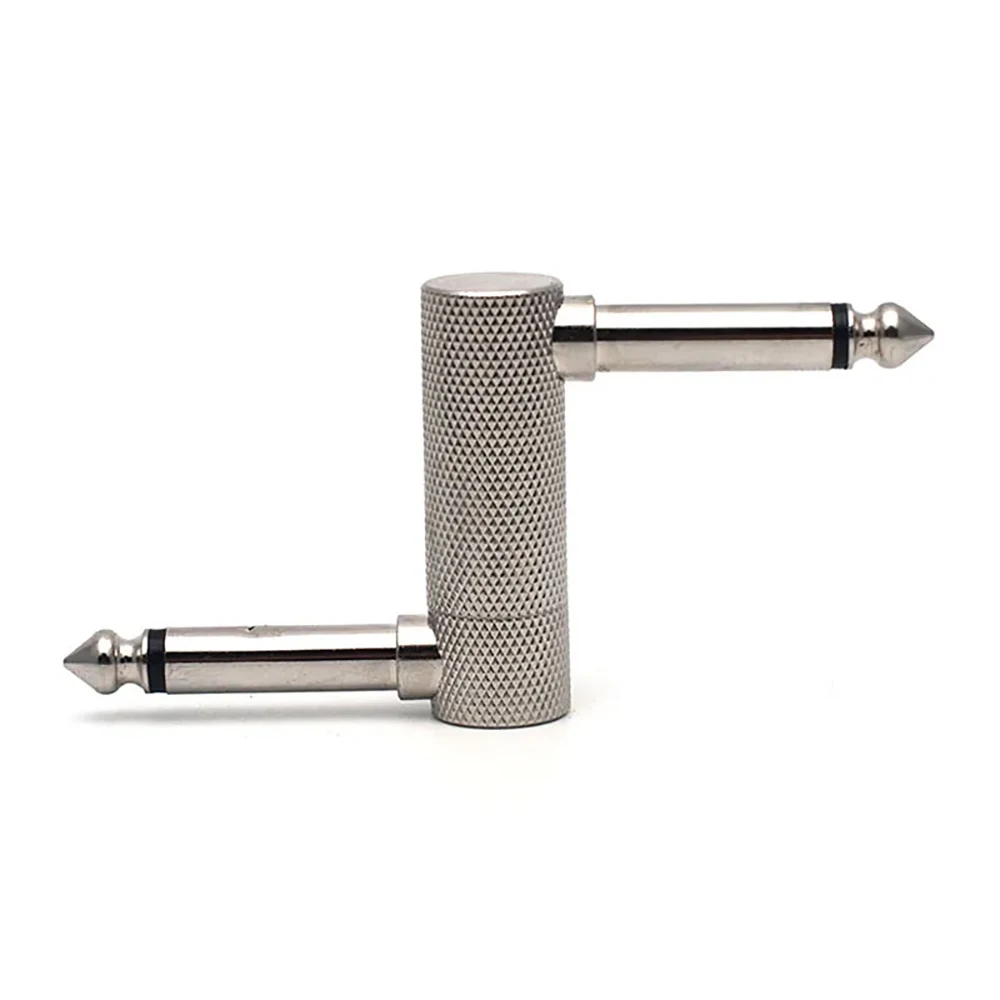 Conector de Pedal de efecto de guitarra, adaptador de Audio tipo Z de 6,35mm, Conector de rosca cromado, 1 unidad - imagen 5