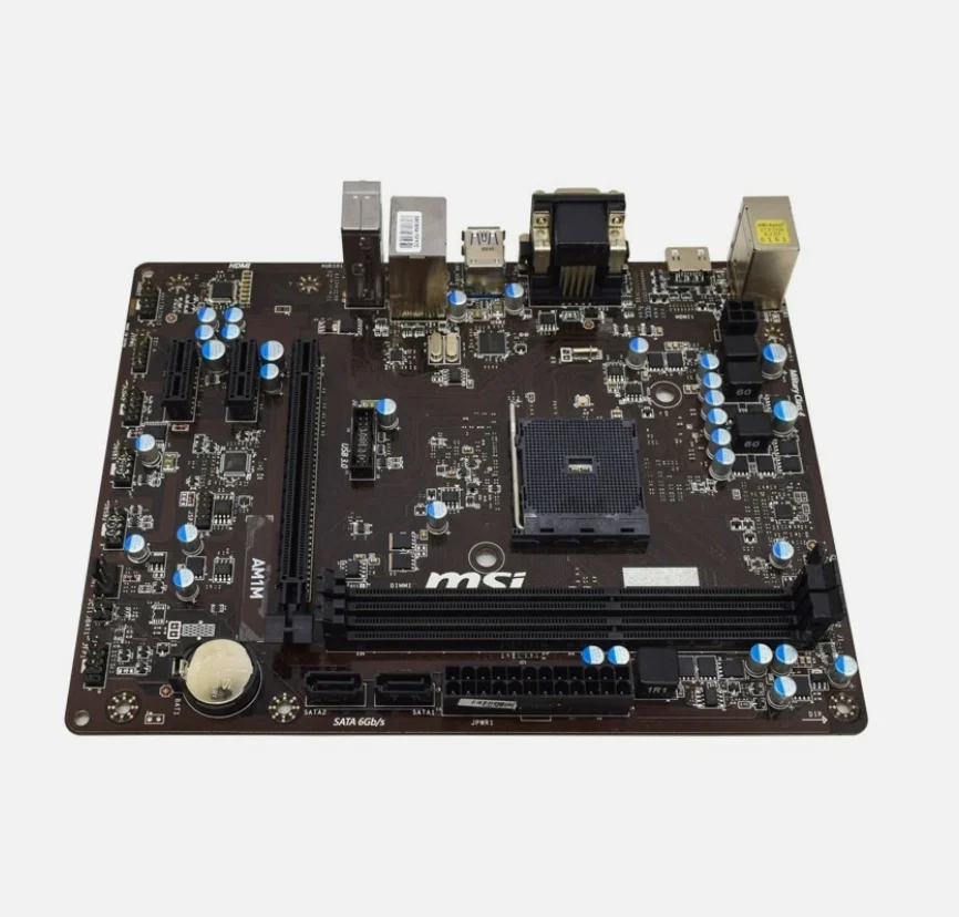 Placa base MSI AM1M M-ATX AMD Socket AM1 DDR3 32GB SATA2 HDMI DVI-D VGA para AMD Athlon X4/Sempron - imagen 4