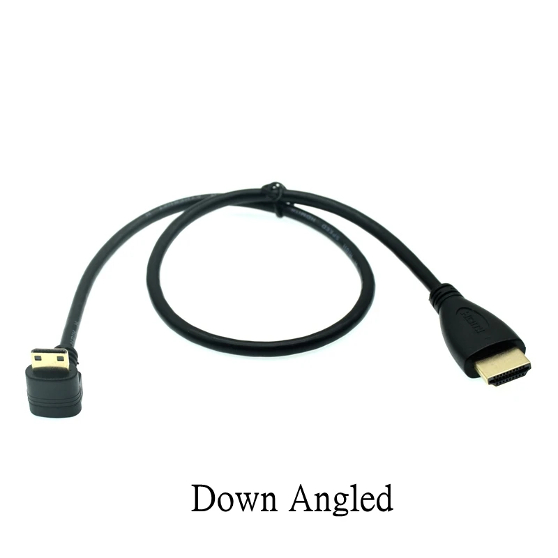 Conector mini HDMI angular para espacios reducidos