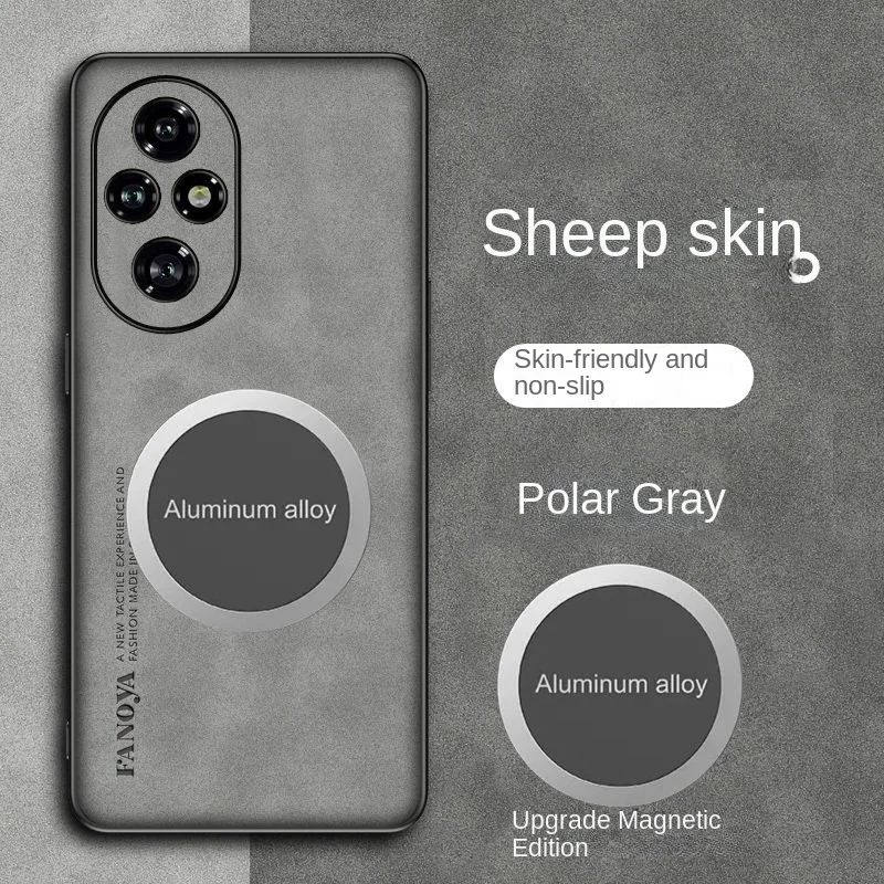 Funda magnética de piel de oveja mejorada para huawei honor 200 pro x9c smart 400 lite pro x8c, funda de carga inalámbrica - imagen 3
