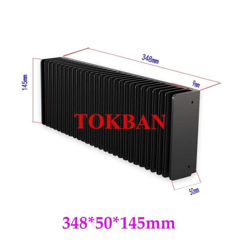 Tokban-AMPLIFICADOR DE POTENCIA DE ALUMINIO, disipador de calor para bricolaje, accesorios de Audio, Clase A, 1 piezas, 300/348x50x125/145mm - imagen 4