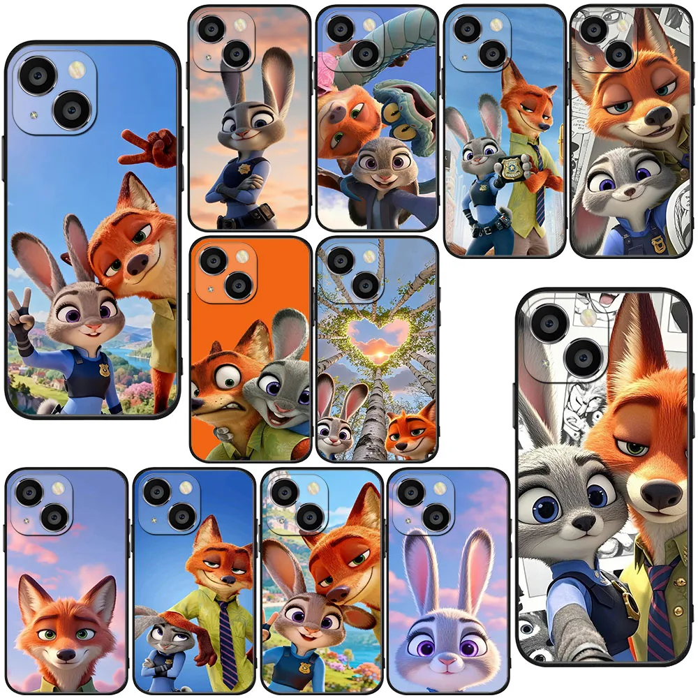 Funda blanda BK-35 Zootopia para iPhone XS XR 5 5S 6 6S 7 8 SE Max Plus - imagen 3