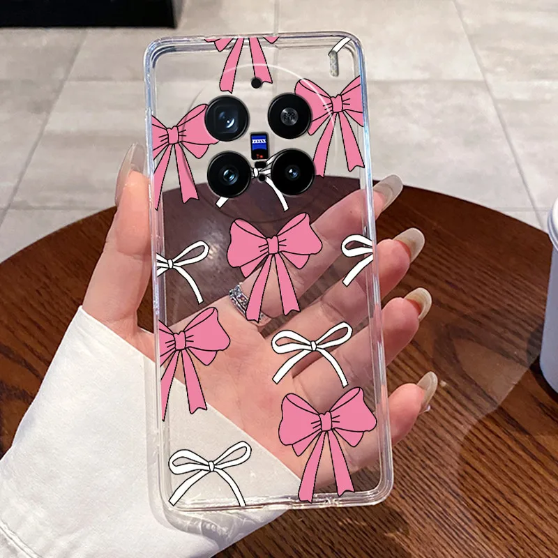 Para Vivo X200 Pro carcasa transparente lindo conejo de amor patrón divertido TPU cubierta trasera suave para Vivo X200Pro X200 X 200 Pro 5G funda de teléfono - imagen 4