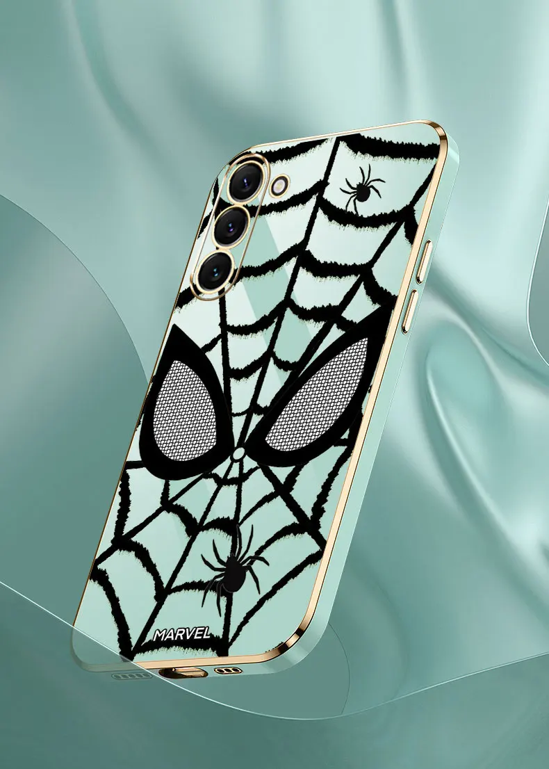 Marvel SpiderMan Web Eyes Logo Case para Samsung Galaxy Note Ultra 20 10 9 8 Plus A15 A14 A13 A05 S M62 M53 M51 M33 M32 M31 - imagen 5