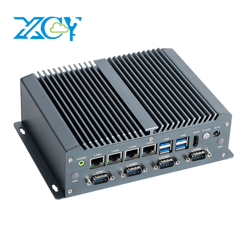 XCY Mini PC industrial Intel Core con WiFi y LTE múltiples puertos - imagen 4