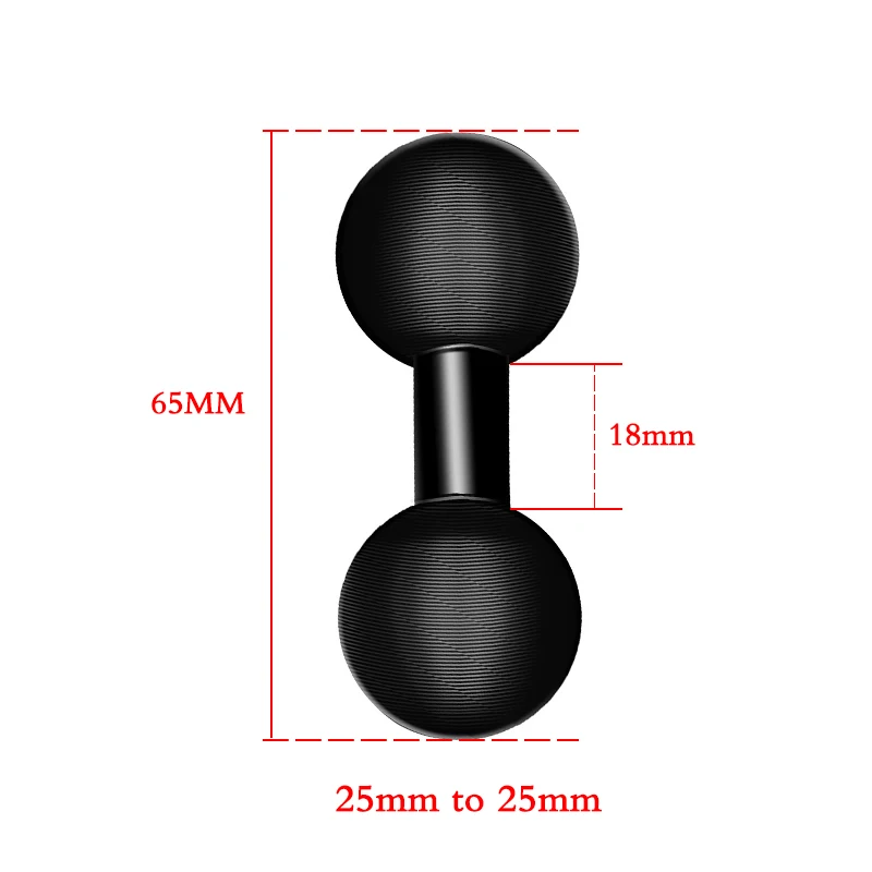 25mm-25mm Black