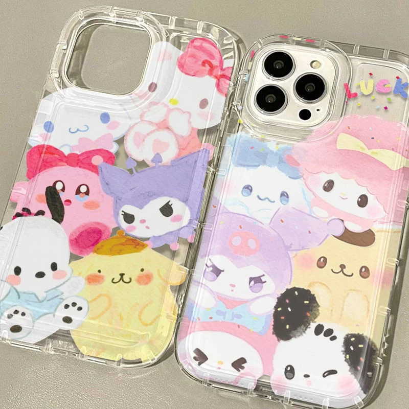 Melody Hello Kitty funda de teléfono transparente para Xiaomi Mi 13, 12, 12X, 12S, 11, 10 Lite, 11i, 10S, POCO X3, NFC, X4, GT, X5, F3, F4, F5, M2, M3 Pro - imagen 3