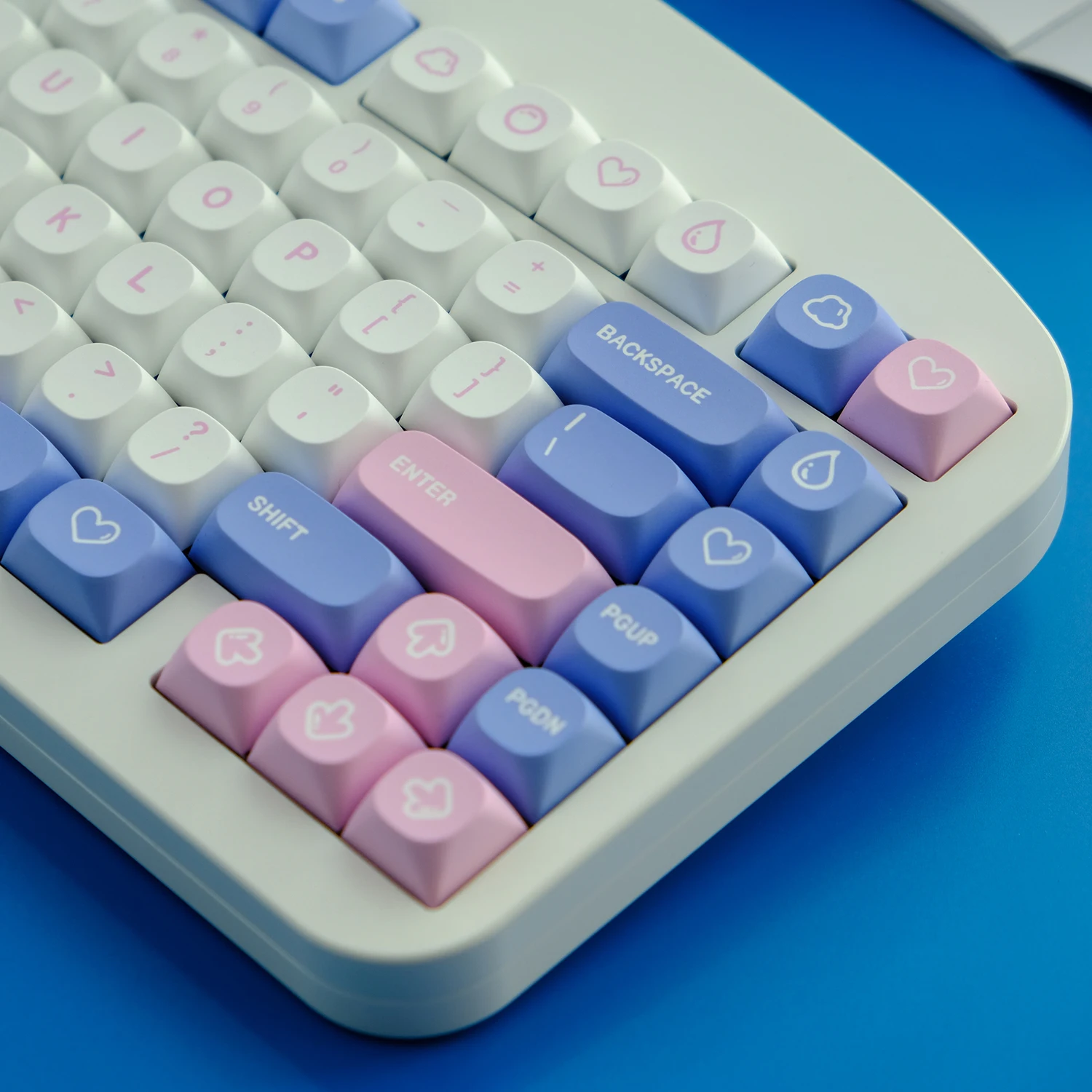 GMK-Juego de 141 teclas de espuma de leche de burbujas, teclas subcama de tinte PBT, perfil MA, cambio de 1,75u 2U para teclados personalizados - imagen 2