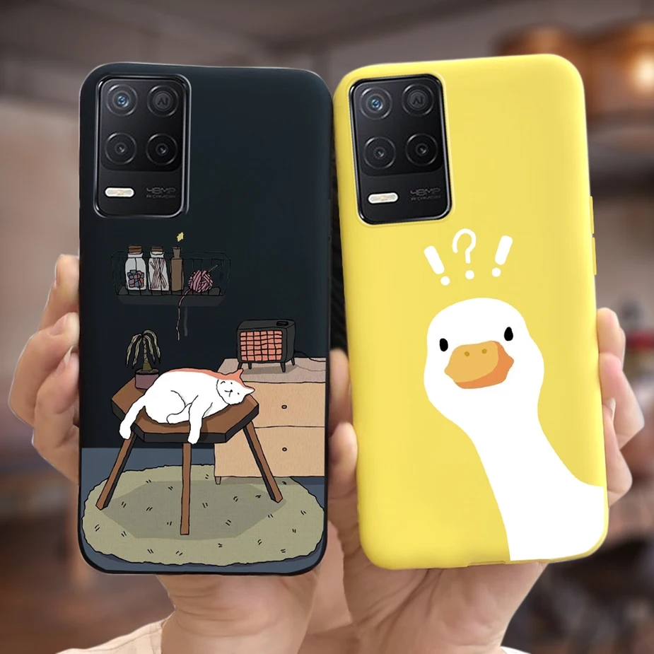 Para Realme 8 5G funda RMX3241 Linda funda pintada de moda funda de teléfono de silicona suave para Realme 8S Realme8 S 5G RMX3381 Fundas Coque - imagen 2