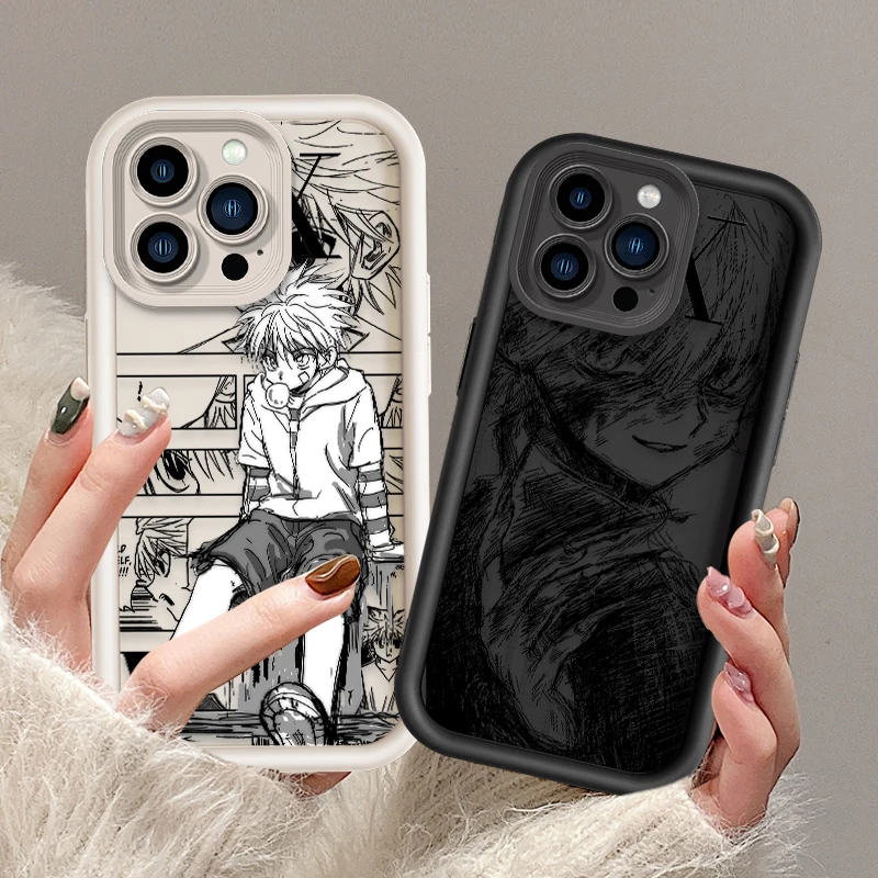 Hunter X Hunter Killua Zoldyck funda de teléfono con escalera de ojo suave para Apple iPhone 15, 14, 13, 12, 11, XS, XR, X, 8, 7 Pro Max Plus - imagen 3