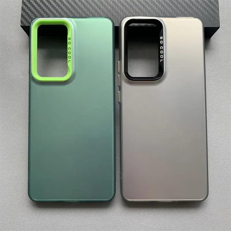Para OPPO A76 A96 funda de teléfono A 76 A 96 4G funda CPH2375 funda metálica de lujo Aurora piel mate - imagen 3