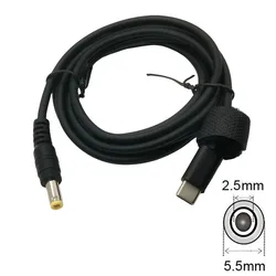 Cable adaptador de gatillo de señuelo PD3.0 a DC 5,5x2,1 5,5x2,5, Cable TYPE-C PD, línea de señuelo QC4, cargador de 15V y 20V para Notebook