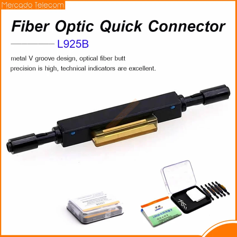 Nuevo conector rápido de fibra óptica L925B, empalme mecánico de fibra óptica para Cable de caída, conector frío