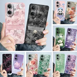 Funda Vivo V60 Lite 5G de Silicona con Flores Antigolpes