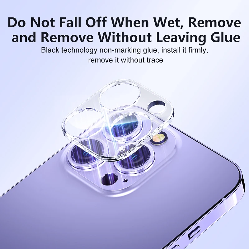 Vidrio Protector de lente de cámara 9D HD para For iPhone 15 14 13 12 11 Pro Max Mini 15 Plus, película protectora de vidrio templado, 3 piezas - imagen 3