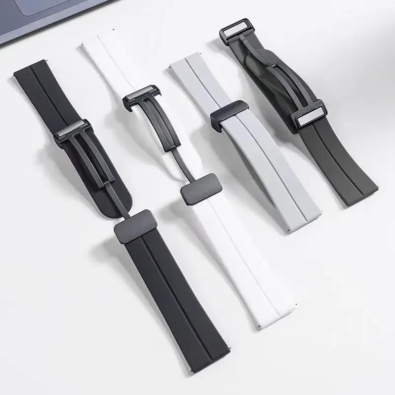 Banda de goma de 20mm 22mm para Garmin Forerunner 570 265 165 Vivoactive/Active 6 5 4 correa de repuesto Venu 3 Sq 2 Plus pulsera de cinturón - imagen 3