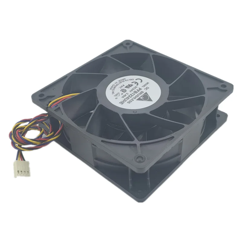 Ventilador de refrigeración del servidor delta PFB1224UHE 24V 2.4a 12038 12cm, gran volumen de aire, nuevo - imagen 3