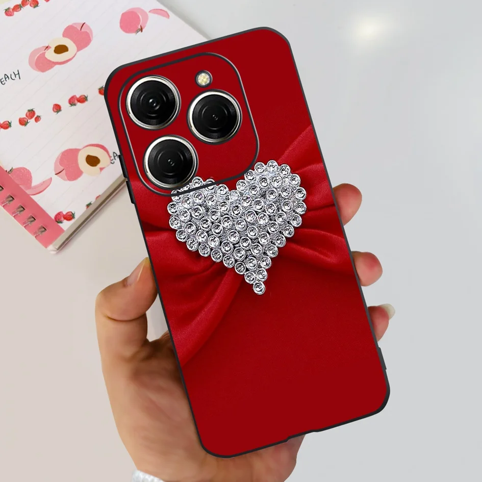 Funda de 6,78 pulgadas para Tecno Spark 20 Pro, cubierta Popular de diente de león con dibujos animados, a prueba de golpes, parachoques KJ6, 2023 - imagen 2