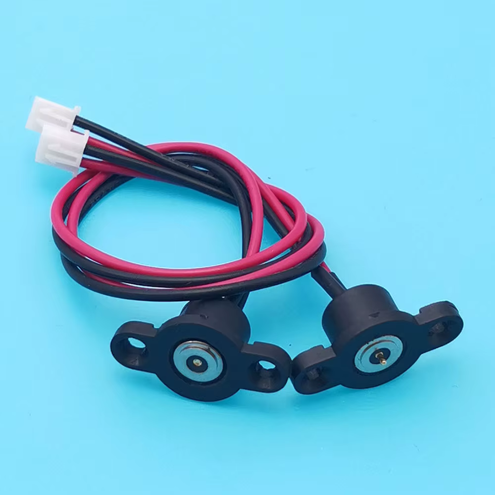 Conector magnético macho y hembra, toma de corriente Circular de CC, orificio de tornillo, Pogopin, conector magnético de 8mm - imagen 2