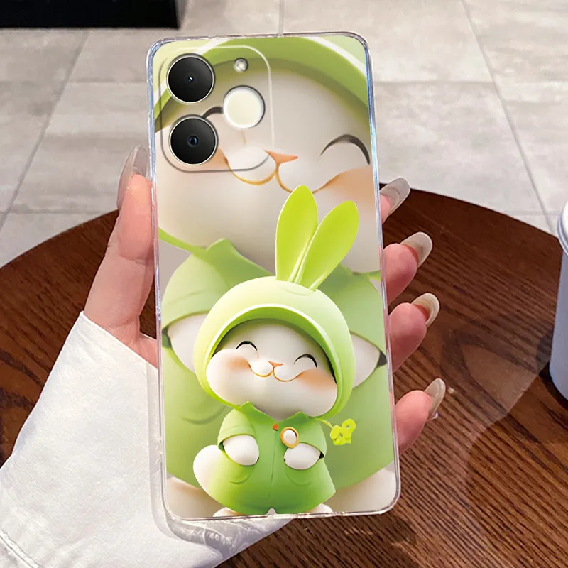 Para Realme Note 70 70T Narzo 80 Lite RMX5313 lujo lindo Cool niños niñas transparente TPU funda trasera de silicona suave para teléfono - imagen 3