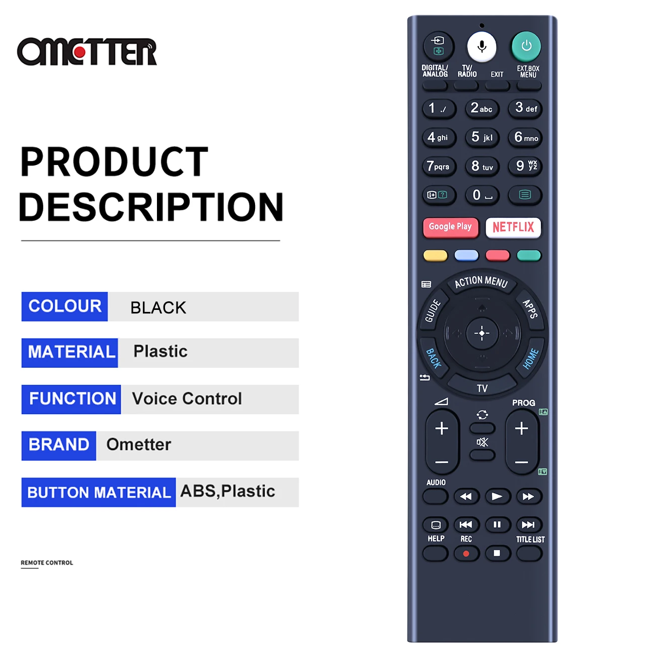 Mando a distancia Universal para televisor Sony, reemplazo de voz para RMF-TX310E, LCD, LED, 4K, KD-55XF8577, KD-75XF8596 - imagen 4