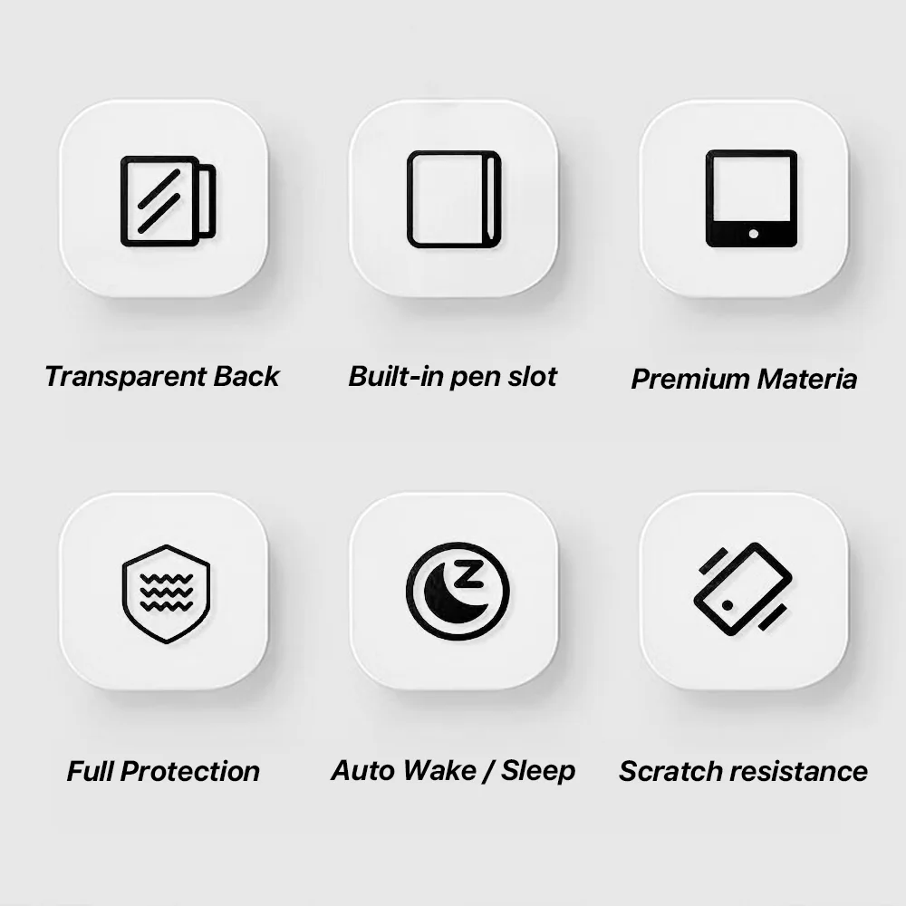 Para iPad funda para iPad 10 10. a generación 2024 Pro 13 12,9 11 3. ° Air 11 "13" 4 5 10,9 iPad 10,2 7th 8th 9th 9,7 5th 6th - imagen 3