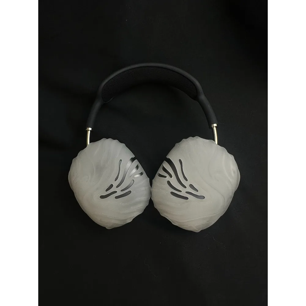 Wave para AirPod Max 1/2 generación funda protectora para auriculares carcasa dura de resina anticolisión mate semitransparente esmerilado - imagen 2