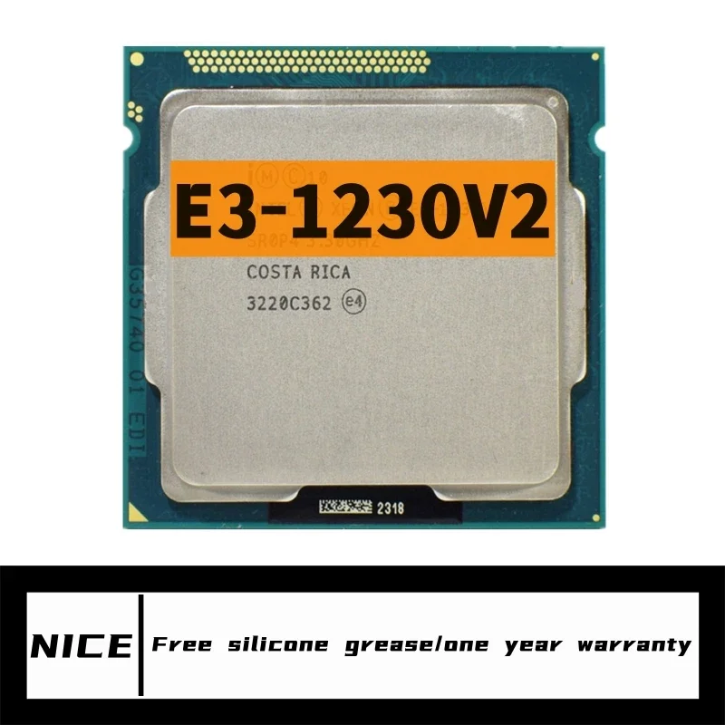 Xeon E3 1230 v2 E3-1230v2 E3 1230 v2 Procesador de CPU de cuatro núcleos de 3,3 GHz 8M 69W LGA 1155