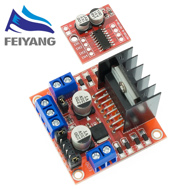 L298 nuevo módulo de placa controladora de Motor paso a paso CC de puente H Dual L298N para motor paso a paso Arduino robot de coche inteligente - imagen 3