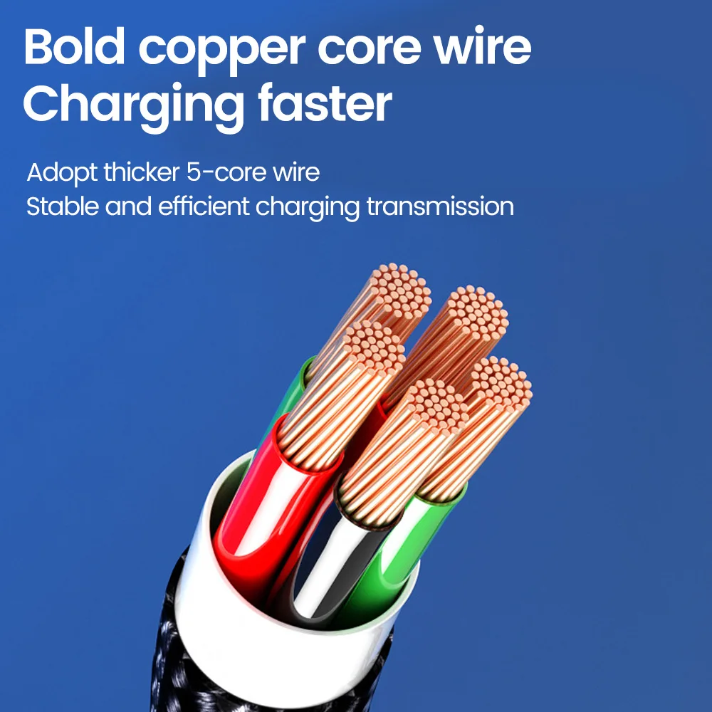 Cable corto de 60W y 30CM, Cable de datos tipo C a tipo C, carga rápida para iPhone 16 15, Banco de energía Samsung, Cable USB a USB C/Micro de 25CM - imagen 3