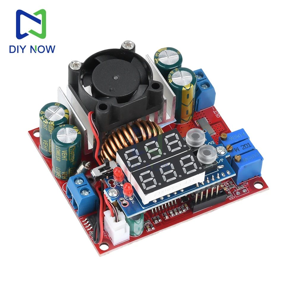 Módulo de carga de impulso de corriente constante de voltaje constante MPPT de 15A, módulo de carga Solar con pantalla Digital, fuente de alimentación ajustable