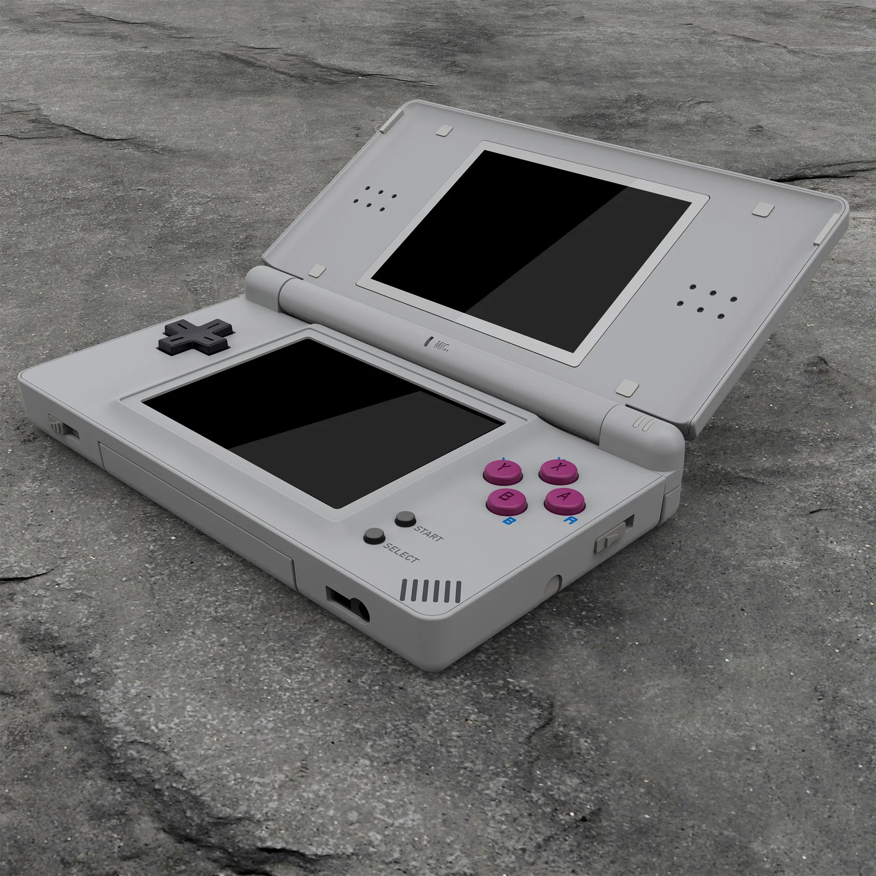 EXtremeRate-carcasa completa de repuesto para Nintendo DS Lite, carcasa clásica de 1989 GB, estilo DMG-01, para NDSL