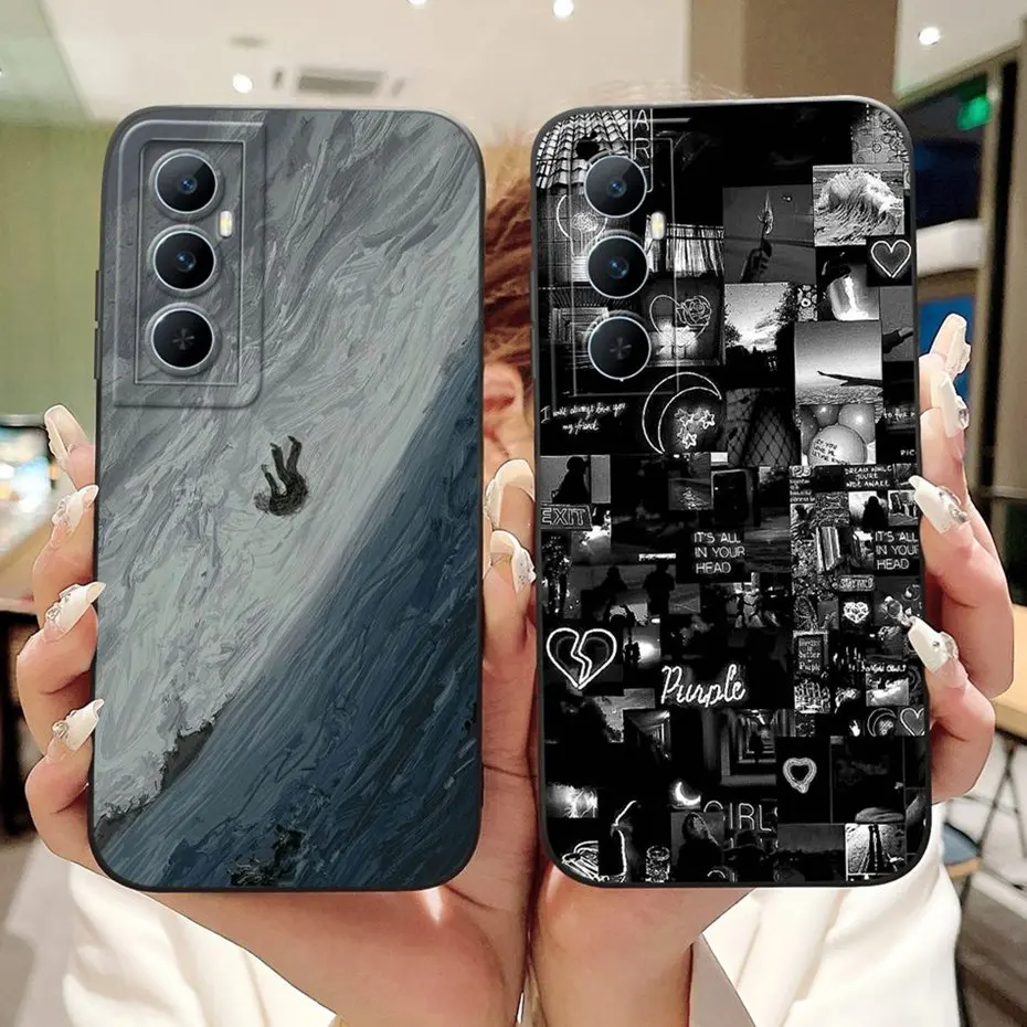 Diseño genial para Realme C65 funda protectora de teléfono para RealmeC65 C 65 4G RMX3910 fundas de gelatina de silicona suave