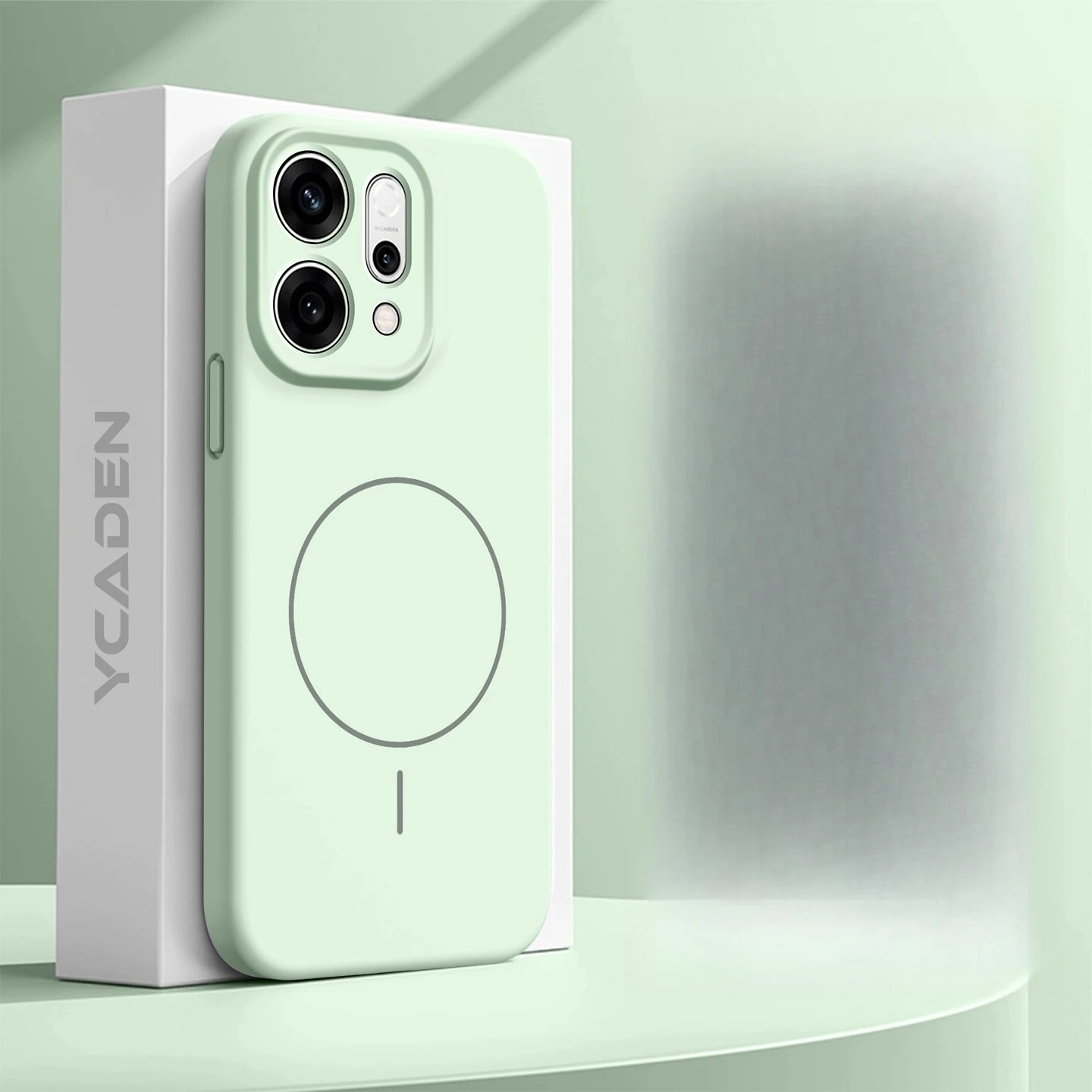 Para OPPO Reno 14 13 Pro Funda de silicona magnética Simple amigable con la piel para OPPO Reno14 Pro Funda de parachoques absorbente de golpes