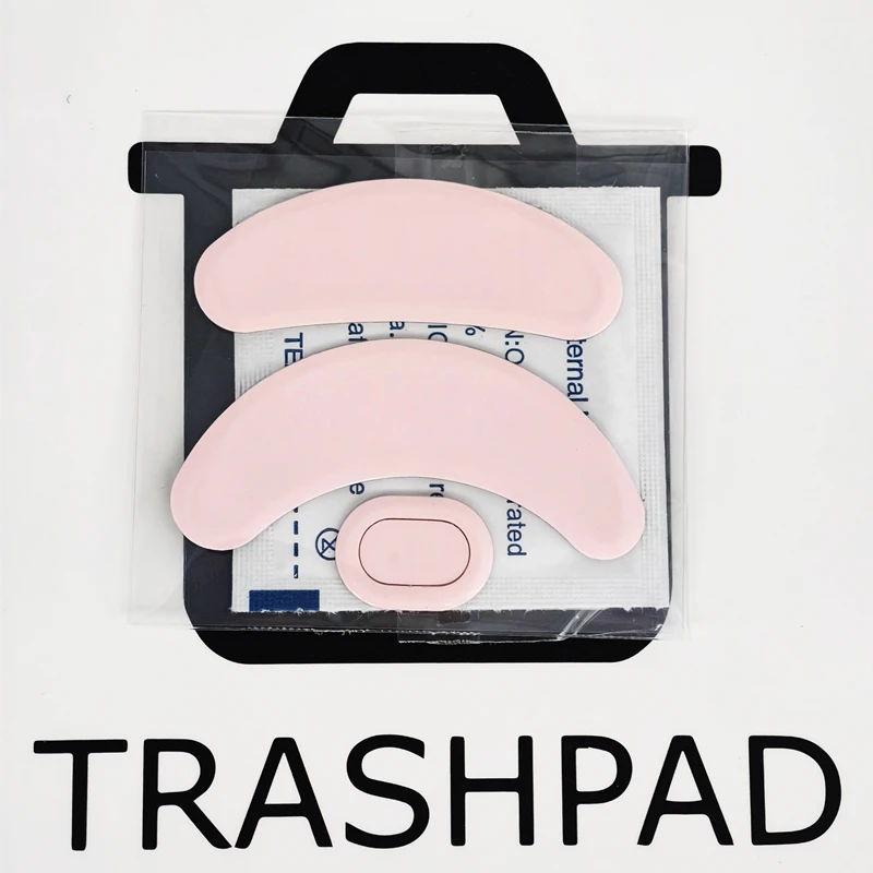 1 Juego de patines para ratón TRASHPAD PTFE, pies para Rapoo VT3S, tamaños de mano pequeños a medianos, deslizadores de ratón de Control rojo, diseño antihundimiento de 0,8mm