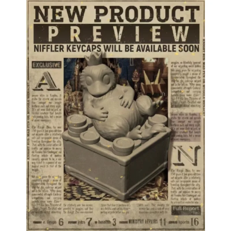 Teclas de resina artesanales de película Original Costom, decoración de escritorio coleccionable 3D, teclas de estatuilla, tapa de tecla de punto bonita para teclado mecánico - imagen 5