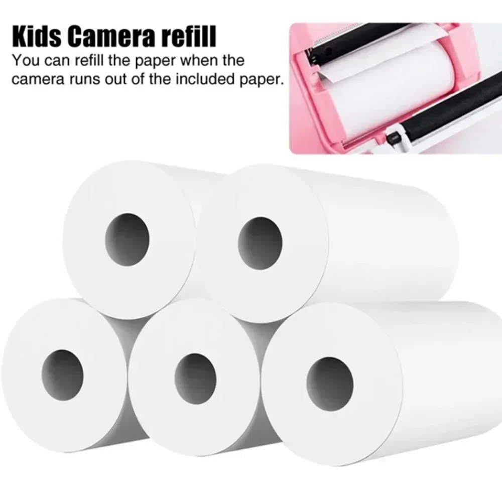 Papel térmico MINI impresión autoadhesiva etiqueta adhesiva para Mini impresoras máquina de Pose pegatinas de cámara para niños rollos de 57mm de ancho - imagen 2