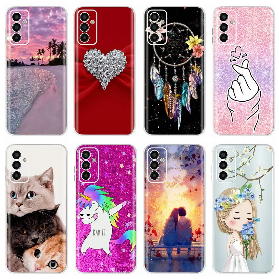 Para Samsung Galaxy M13 4G funda SM-M315F Linda funda pintada funda de silicona suave para Samsung M13 M 13 GalaxyM13 Fundas 6,6 ''parachoques
