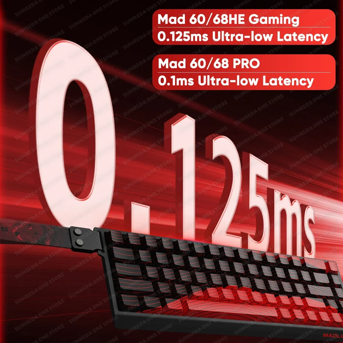 Madlions Mad68 Pro Mad 60he Mad60 Pro Teclado mecánico magnético de aluminio RT 0,01mm 8K tasa de orinar 128K teclado de velocidad de escaneo - imagen 3