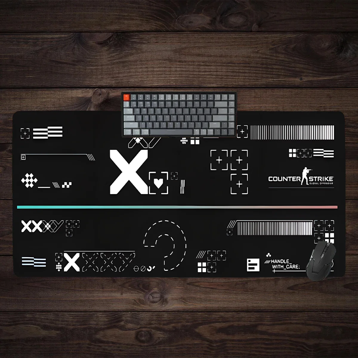 CSGO-alfombrilla de ratón de goma gruesa para oficina, juego de impresión grande, alfombrilla decorativa para teclado de ordenador, escritorio, se puede personalizar, 500x1000x3mm - imagen 3