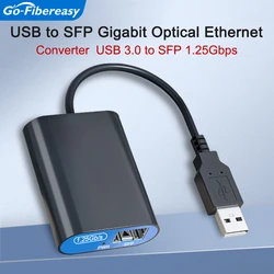 Adaptador USB 3.0 a SFP Gigabit Ethernet de fibra SX/LX