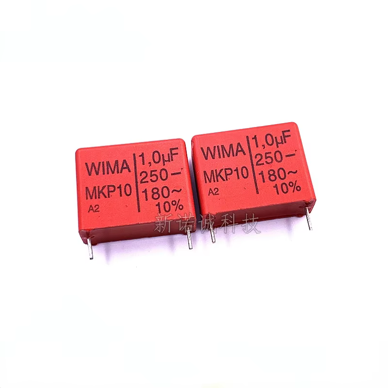 2 uds/15 Uds Alemania WIMA 105 250V 1,0 UF 250V 1UF 105K 10% MKP10 paso 22,5mm Audio DIY condensador de película