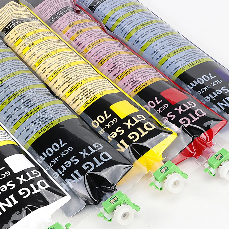 Bolsa de tinta textil DTG 700ML con Chip para Brother GTX-422 GTX-423 GTX-425 GTX-600 GTX422 GTX423 GTX425 GTX600 GTX PRO B GTX a granel - imagen 5