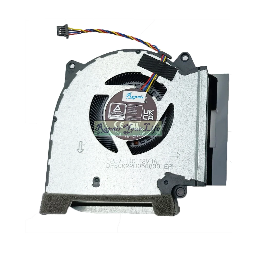 Ventilador de refrigeración GPU para CPU de ordenador portátil, radiador enfriador para ASUS ROG G533ZW G533ZM G533ZX G533ZS Notebook PC 13NR08E0P02011 13NR08E0P01011 - imagen 3