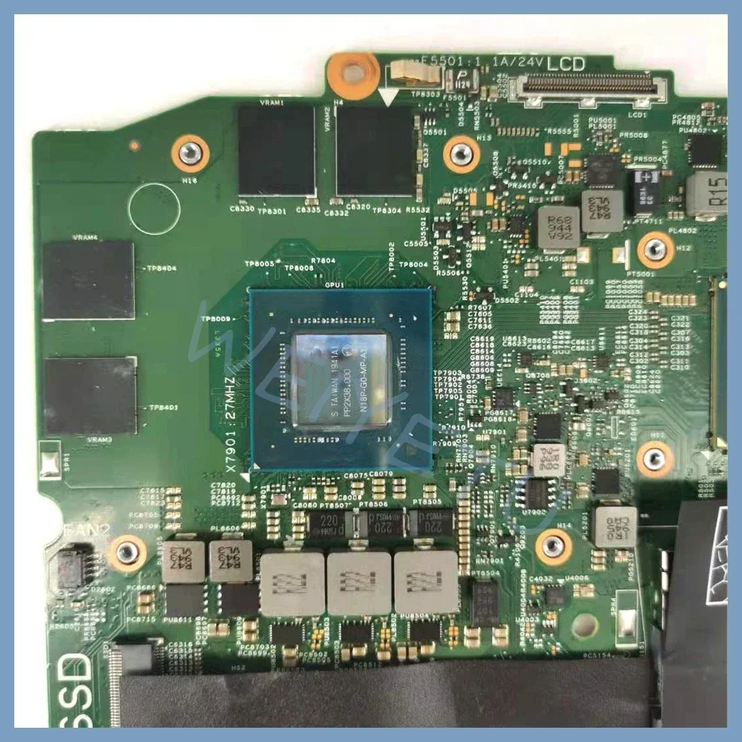 Placa base para portátil 18825-1 CN-01YV01 para Dell G3 3590, placa base para ordenador portátil con i5-9300H CPU GTX1650-V4G GPU 100% probado OK - imagen 4